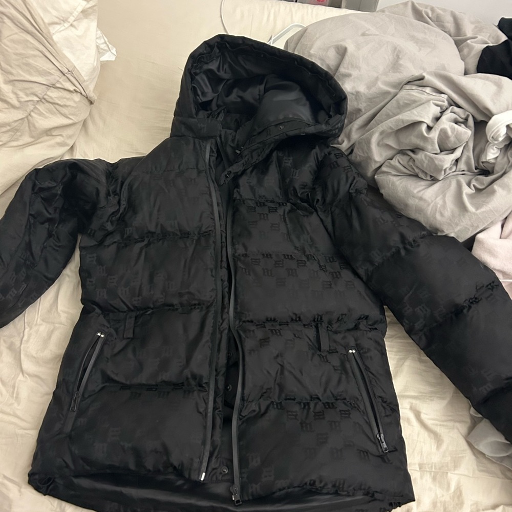 monogram-print puffer jacket MISBHV